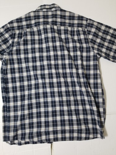 Carhartt Herren blau kariert kurzärmelig entspannte Passform Shirt Größe XL - Bild 11 von 11