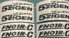 8x 2.4" 6cm 5 Zigen 5zigen FN01R-C Quality Reproduction Decal Sticker wheel rim