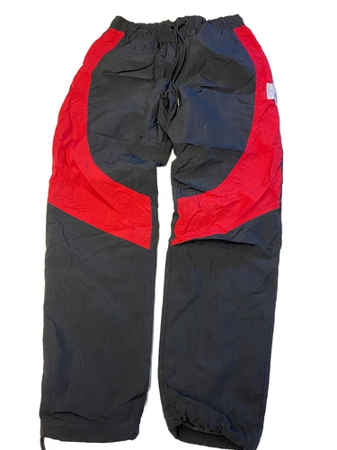 Mens JORDAN Black Lined Track Flight Suit Jogger Pants Sz M NEW