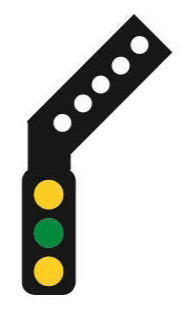 Train Tech TTDS4R DCC Signal (RH Feder) 3 Aspekte Entfernung