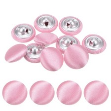 Cover Button Kits 10pcs - Fabric Button Maker Covered - Peach Pink - 0.5 IN 