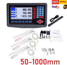 2 3 Achsen Digitalanzeige DRO lineare Skala Scale Hohe Präzision 50-1000mm Lathe