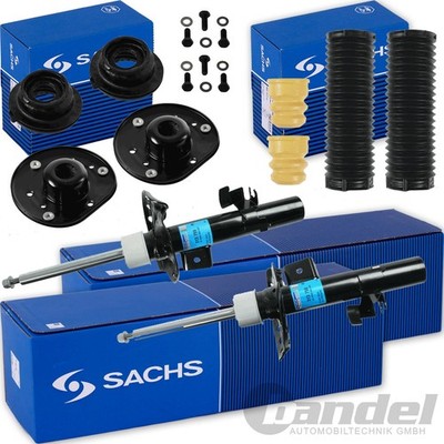 2x SACHS GASDRUCK STOßDÄMPFER + DOMLAGER VORNE passend für FORD GALAXY S-MAX WA6