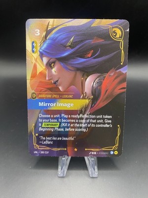 Mirror Image Leblanc Signature Spell - Riftbound Unleashed 200/219 NM English
