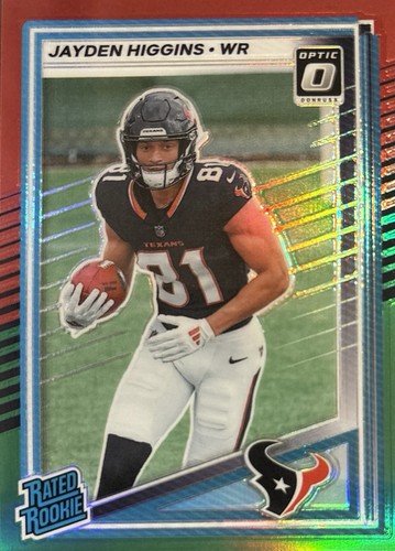Jayden Higgins (RC) - 2025 Panini Optic Donruss Red & Green Prizm Preview #334