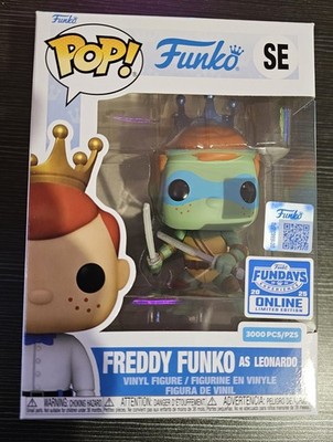 Neue Funko Pop! Freddy Funko als Leonardo SE TMNT Limited Edition Vinyl Figur.