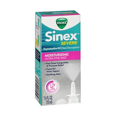 Sinex Severe Oxymetazoline Hcl Nasal Decongestant Ultra