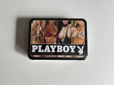 Playboy Collector Playing Card Set 2 Decks in Tin 2011 Brand New Extremely RARE