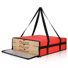 Insulated Pizza Delivery Bag, 20" X 20" X 6" Pizza Warmer Bags for Carry Hot, Fo