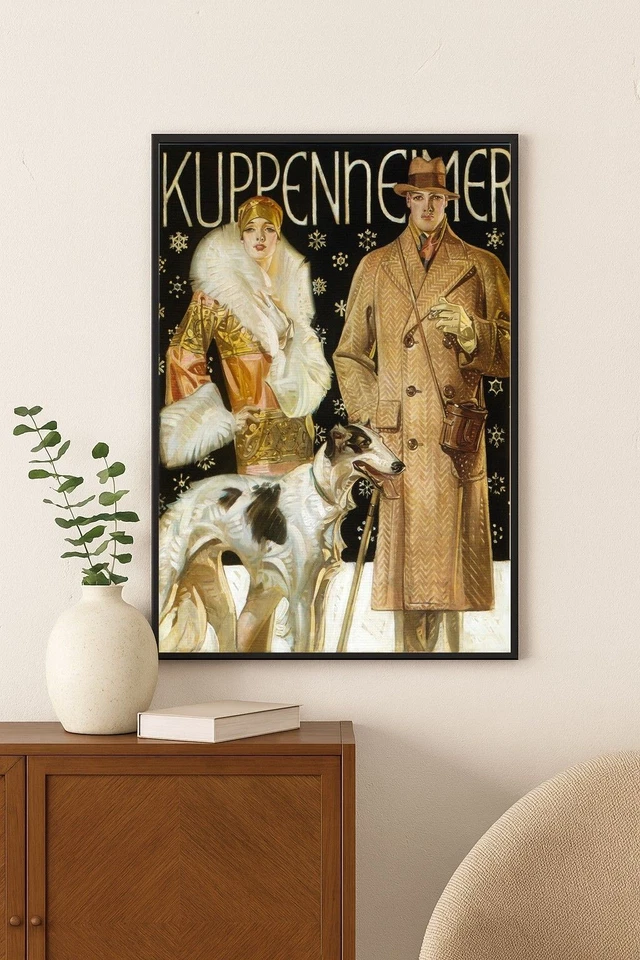 🎩 Pôster estilo vintage J.C Leyendecker c1920s - 24x36” - Imagem 3 de 4