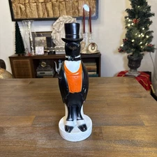 Vintage Old Crow Bourbon/Whiskey Plastic Rubber Bar Advertising Statue 13.5” 