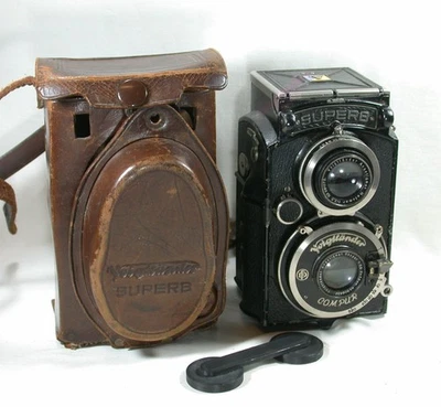 Voigtländer Superb TLR Kamera, Skopar 7,5cm f3,5 + Tasche & Trageriemen 2853233 - Bild 1 von 4