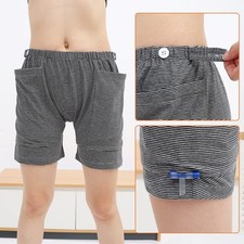 Ropa Interior Bolsa de Drenaje Pantalones Cortos Nefrostomía Catéter Pierna Bolsa Soporte Ostomía Cuidado
