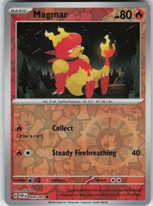 Magmar 009/091 Reverse Holo Common Paldean Fates