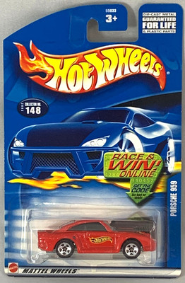 Hot Wheels Porsche 959 2002 Mainline #148 Red 5SPs