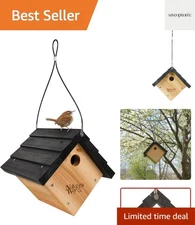 Bird Products Cedar Wren House, 8" x 8.875" x 8.125", standard, Brown