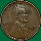 1933-D Lincoln Wheat Cent Very Fine VF Coin #34988