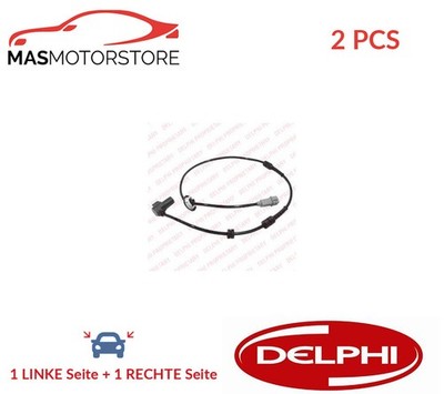 ABS SENSOR DREHZAHLFÜHLER PAAR VORNE DELPHI SS20026 2PCS I NEU OE QUALITÄT