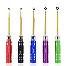 5/Set Professional RC Metal Hex Screw Driver Repair RC Tool for SCX24 RC Model
