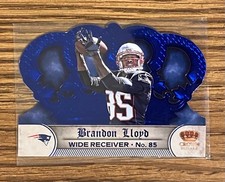 2012 Crown Royale Brandon Lloyd 2/5 Blue Patriots 49ers Panini