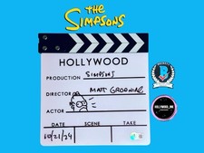 MATT GROENING SIGNED CLAPPER THE SIMPSONS AUTOGRAPH HOMER SKETCH W/PROOF BECKETT MATT GROENING SIGNED CLAPPER THE SIMPSONS AUTOGRAPH HOMER SKETCH W/PROOF BECKETT