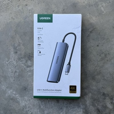UGREEN 6-in-1 USB-C Multifunction Adapter Windows/macOS/iPadOS High speed