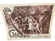 Return of Chandu - 1934 Original Lobby Card - Bela Lugosi - Native Menace!