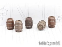 Wooden Barrels Set 2 - Medium Barrels (5) | Tabletop-Art | Ean 704270723460