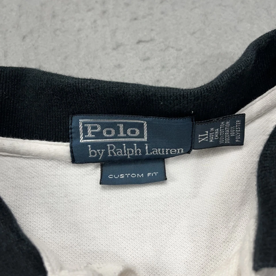 Camisa Polo Ralph Lauren Para Hombres XL Big Pony Faja Cresta Chief Keff Ajuste Personalizado Logo Foto 4 de 4