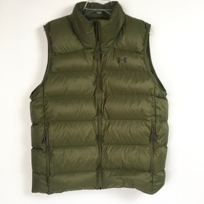 Under Armour Storm Down Vest Mens XL Green Packable Sleeveless UA 2.0 Puffer