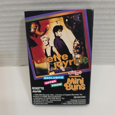 Roxette Joyride Crowded House Tall Trees Cassette Single Kellogs Cinnamon Buns