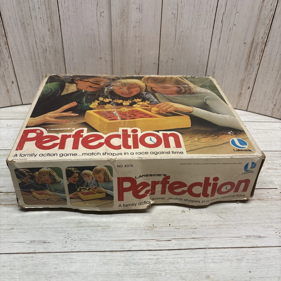 Vintage 1975 Lakeside's Perfection Game Family Action Missing 1- TESTED - WORKS - Image 3 of 4