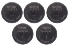 5 Pcs Maxell ML2032 2032  Lithium Rechargeable Coin Cell Battery 3V Japan