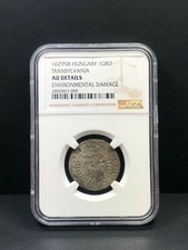1629 NB Hungary Transylvania 1 Groschen. NGC AU Details 