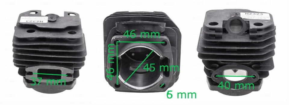 Kolben & Zylinder für Timbertech KS 5200 5800 / Rotfuchs RS 5200 Kettensäge - Bild 4 von 4