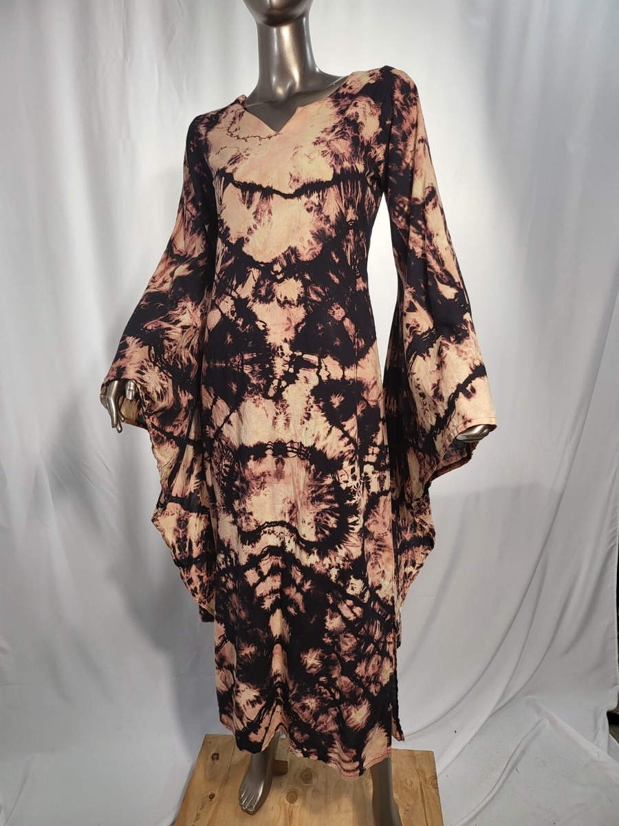 Gothic Festival Boho Bohemian Party Fairy Tie Dye Renaissance Princess dress  | eBay