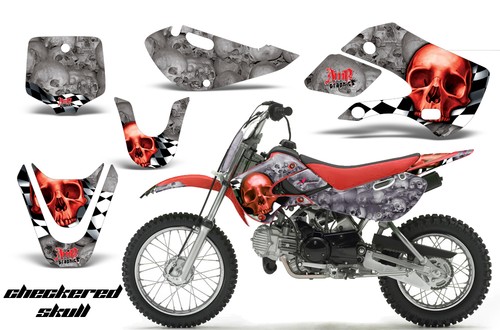 Dirt Bike Graphics Kit Decal Wrap For Suzuki DRZ110 RM65 2002-2009 CHECKER R S