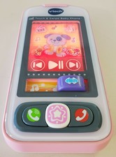 vtech touch and swipe baby phone pink