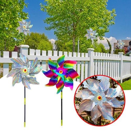 Reflect Lightdrive Bird Windmill Bird Scarers for Gardens Rainbow Windmill  T1X9 - Bild 16 von 20