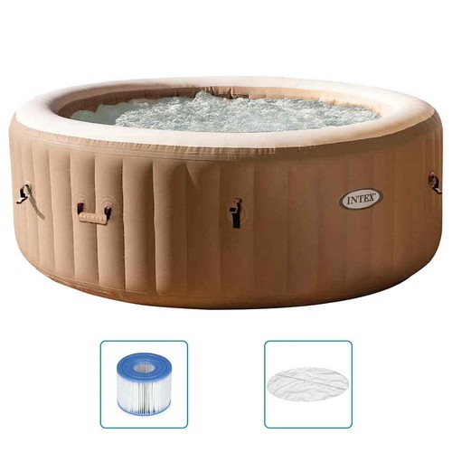 Whirlpool Rund 196x71cm Spa Heizung Massage Aufblasbar In-Outdoor Pool INTEX - Bild 2 von 12