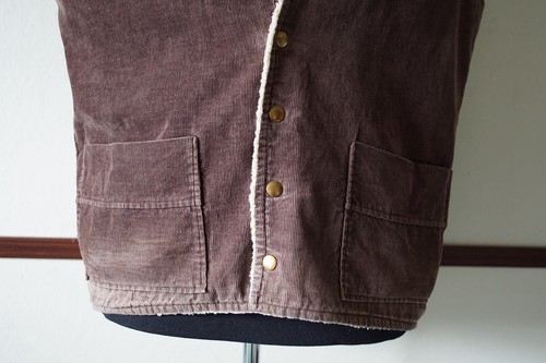 Vintage Herren Dutchmaid Weste Gr. 44 braun verwaschen Cord Made in USA Ephrata PA - Bild 3 von 12