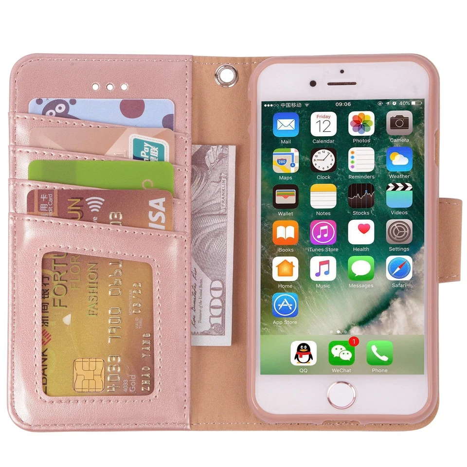 Case for iPhone SE 2022 / iPhone SE 2020 / iPhone 8 / iPhone 7, Wallet Case w... - Image 4 of 4