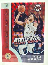 Tyrese Haliburton 2023-24 Panini Mosaic Heat Check #14 Indiana Pacers