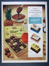 1958 Whitman's Chocolates Sampler Assortments boxes photo vintage print Ad