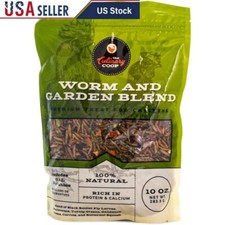 Chicken Treats Worm Garden Mix Dried Insects Vegetables Protein Calcium 10 Oz US
