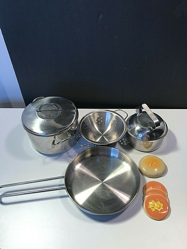 Stainless Steel Kids Pots and Pans Play 