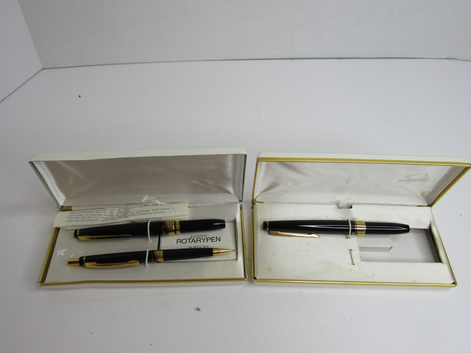Vintage Pen Kenpen Rotarypen Black And Mechanical Pencil Made in Japan
