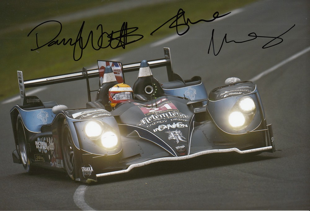 Strakka Racing Signed 12x8 Photo - Danny Watts Nick Leventis Jonny Kane