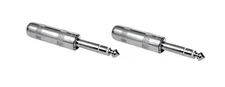 2 Pack) Procraft PC-TJ033 TRS 1/4 3 Conductor 6.35mm Stereo Plug Solder Terminal