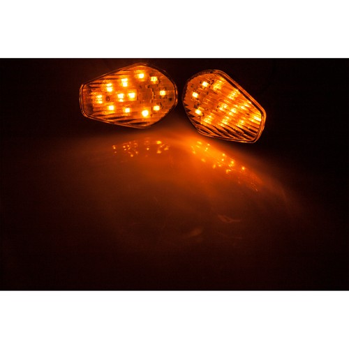 Clear Front Turn Signal For Suzuki GSXR Euro Light 600 1000 750 NoCut Marker - Bild 3 von 5